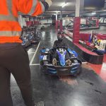 Student enjoying Go-Karting